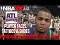 NBA 2K14 Atlanta Hawks PS4 Player Faces Tattoos And Shoes 