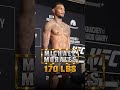 Michael Morales weighs in as the backup for the #UFC330 fight between Makhachev vs Machado Garry