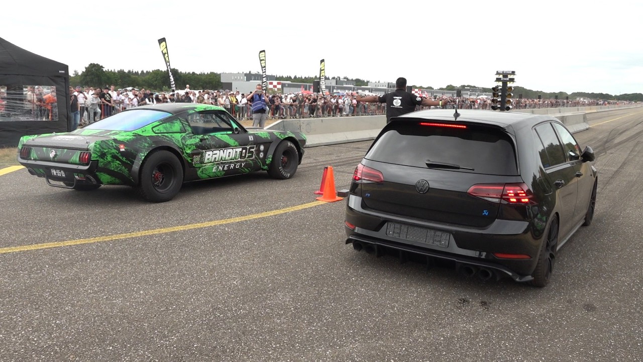 Modified Cars DRAG RACE! Ford Mustang GT350, Golf 7R, 1200HP TT RS, 700HP M3 G80, E63S AMG