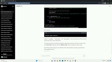 having trouble updating a column name in sqlite with a variable in Python 3