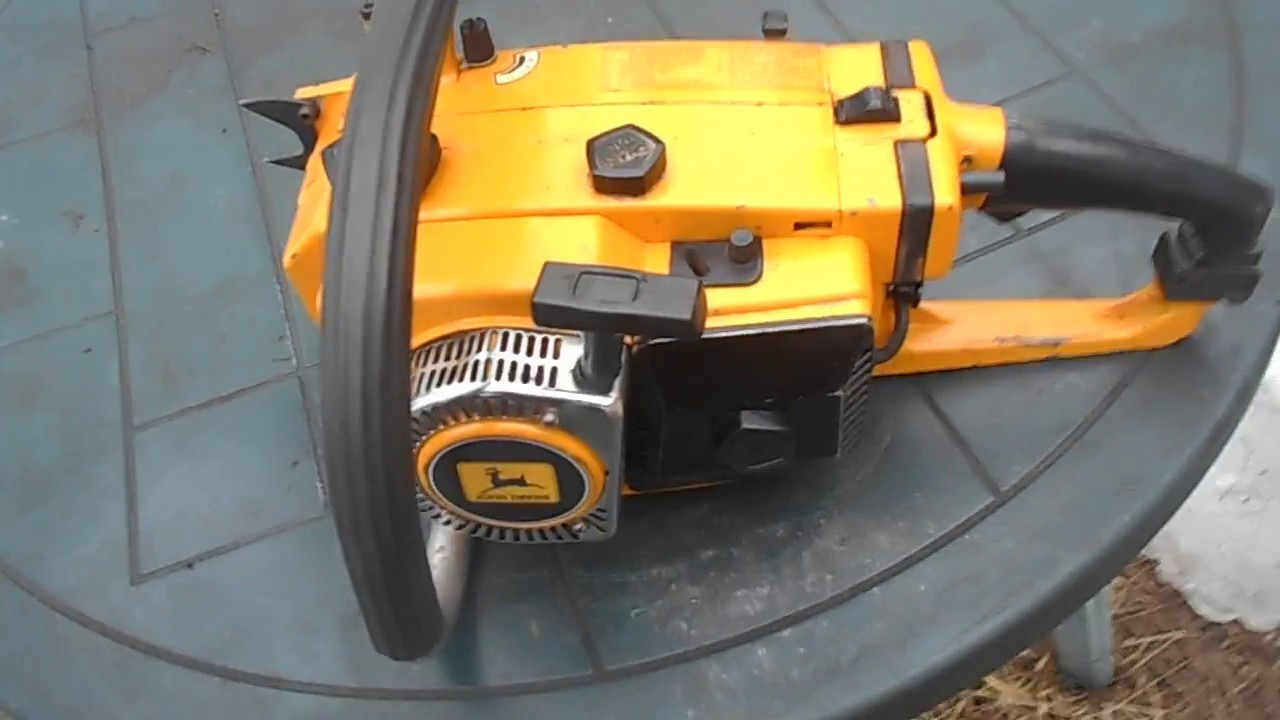 Rare John Deere 70V Chainsaw Test Run Echo 701 S VL YouTube