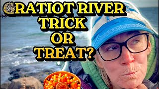 Trick, Treat, or Just Cold Feet? 🎃💎Gratiot River Rockhounding!