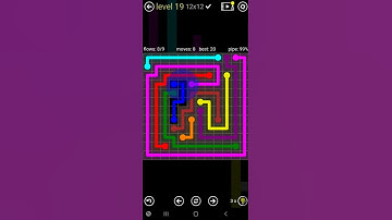 How To Solve Flow Free Jumbo Rainbow Pack Level 19 12x12 Board Walk Through Solution Walkthrough