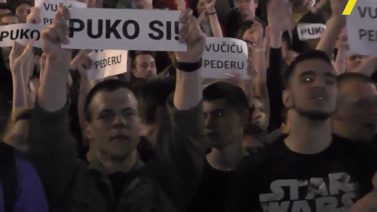 Prosvjedi u Srbiji protiv Vučića [100posto NEWS] - YouTube
