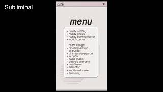 Manifest Lifa App Subliminal