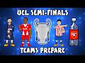 UCL SEMI-FINALS! The Teams Prepare😂 (PSG vs Bayern &amp; Atletico vs Arsenal Champions League)