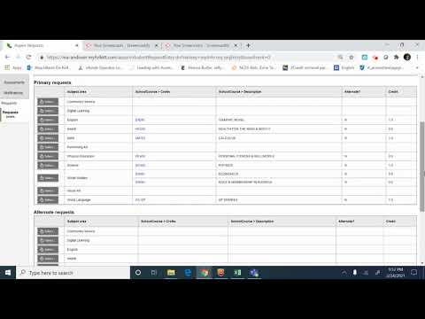 AHS Course Selection Demo