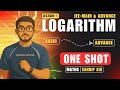 Logarithm class 11 | full chapter in one shot | Lecture-1 | JEE Main and Advance