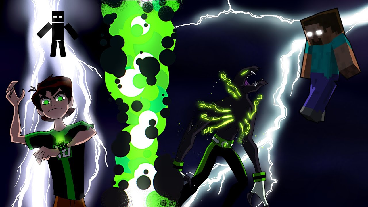 WHAT IF BEN WENT TO THE WORLD OF MINECRAFT!? | BEN 10 VS HEROBRINE