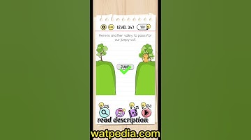 Brain Test Level 347  Here is another valley to pass for our jumpy cat