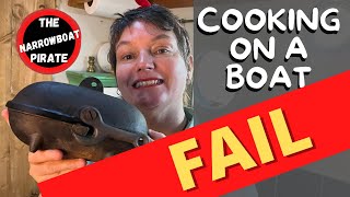 Cooking on my Narrowboat stove | Using a cast iron Potato cooker [Ep 35]