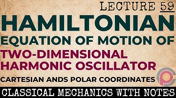 Hamiltonian of two-dimensional harmonic oscillator in Cartesian and polar coordinates