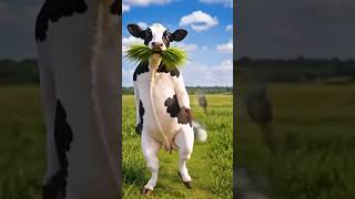 जब घास खाते-खाते डीजे बज गया! 🎧🐮 Funny Cow Cartoon Dance|#cow #cowvideo