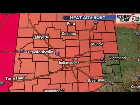 Central Indiana to go under Excessive Heat Warning