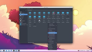 Arco : 4060 Plasma - thunar and contextual menu or right mouse click open terminal - alacritty
