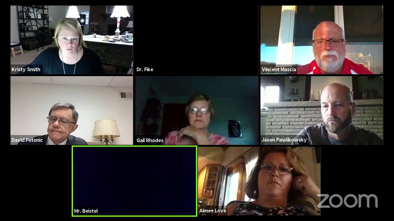 Southmoreland School Board Meeting July 28, 2020 7pm YouTube