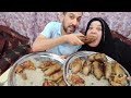 تحدي اكل 10حمامات وفرخه 2كيلو وكتكوت محشي روز😋😋😋😋