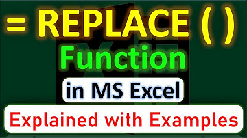 REPLACE Function in Excel - Learn how to use replace formula in Excel.Replace Text in cells in excel