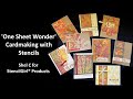 'One Sheet Wonder' Cardmaking with StencilGirl® Stencils