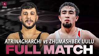 Taiyrbek Zhumashbek Uulu Kgz Vs. Reza Atrinagharchi Iri 2024 Asian Championships Fs 61Kg