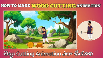 How To Make Wood Cutting Animation in Saral toons app||How To Create Cortoon videos in mobile