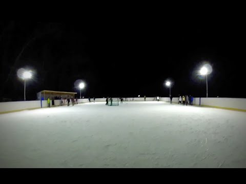 Зимние каникулы на катке с друзьями. GoPro