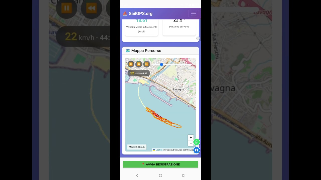 ⁣Istruzioni SailGPS