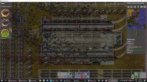 Factorio: Logistics bots unloading trainstation