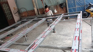 CÁCH LÀM CỬA NHÔM XINGFA 4 cánh gấp gọn (chi tiết từ A_Z )/phúc thiên vlog