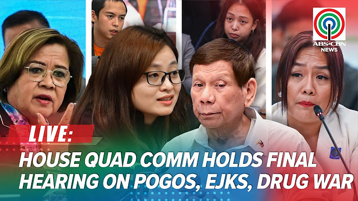 LIVE: House quad comm holds final hearing on EJK, POGOs, and illegal drugs | June 9