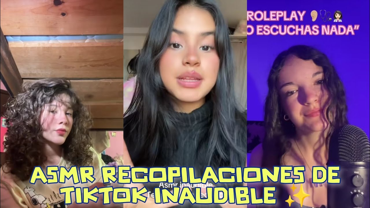 ASMR RECOPILACIONES DE TIKTOK INAUDIBLE ✨🌃