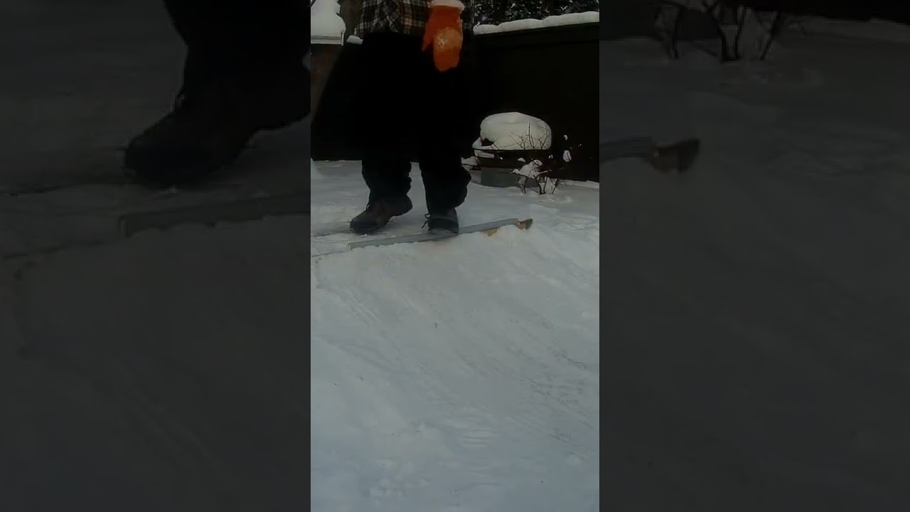 Canadian quarter snowskating in -47°C. 