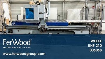 CNC Machine Centres With Flat Tables in action - WEEKE - BHP 210 - Ferwoodgroup - 006068