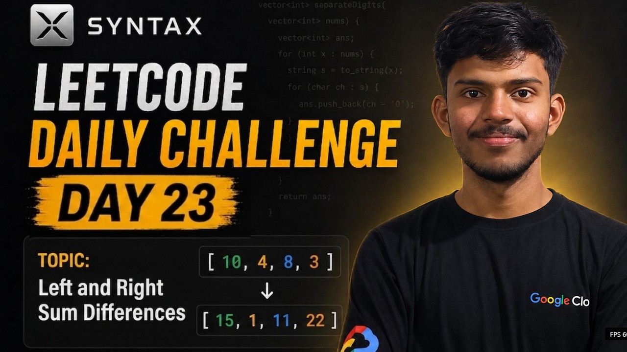 LeetCode Daily Challenge #23| 2574. Left and Right Sum Differences ...