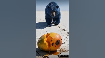 The bear saved the mango tree from drying up by watering it 😭 #ai #tree #save #water