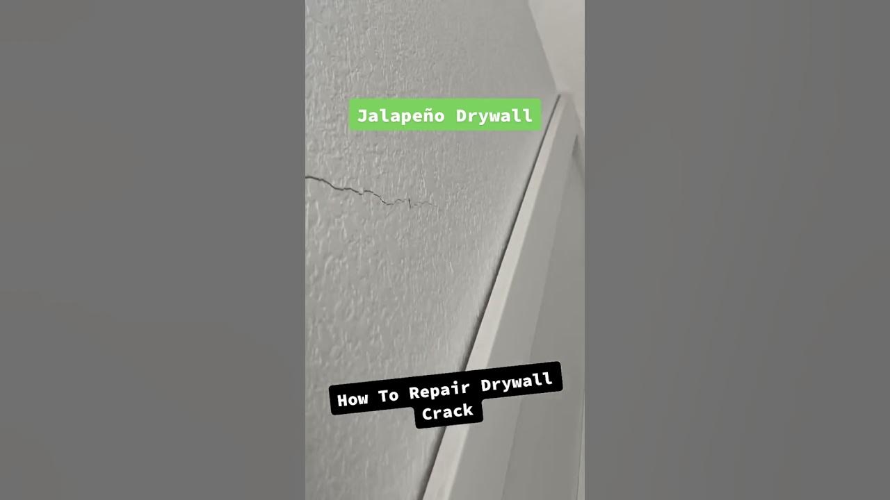 How to repair drywall cracks on textured walls. diy drywallrepair howto handyman YouTube