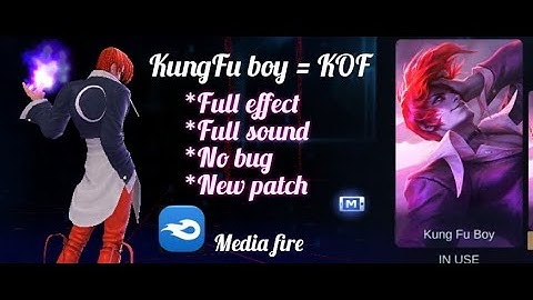 CHOU KUNGFU BOY TO LORI YAGAMI SCRIPT SKIN NEW PATCH || FULL EFFECTS AND BACK UP FILES ||MLBB.