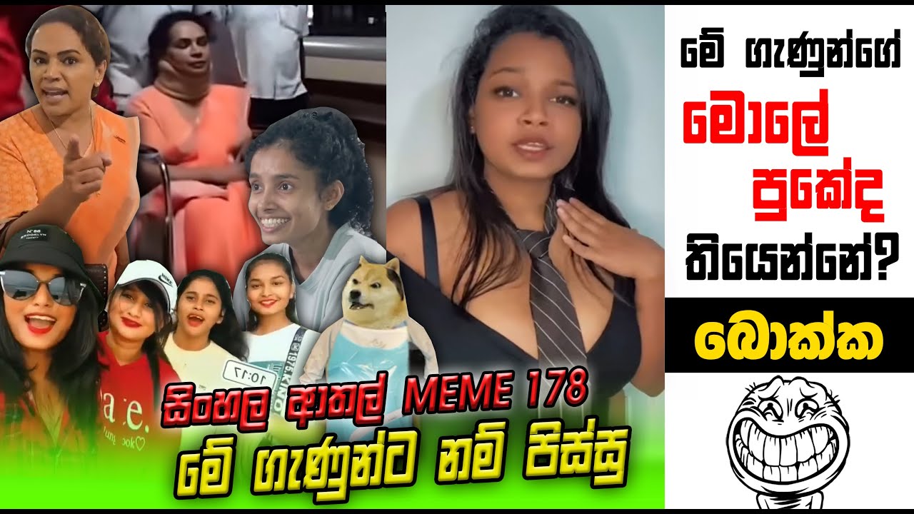 බොක්ක ගැණුන්ගේ මොලේ තියෙන්නේ  පුකේද?| SINHALA Meme Review | SL MEME | SINHLA ATHAL | SADEEYAA MEME