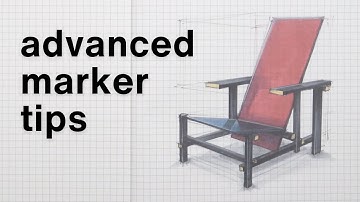 Pro marker pen sketching