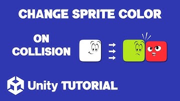 Unity 2D Change Sprite Color On Collision | How To Change Sprite Color In Unity 2D | Unity Tutorial