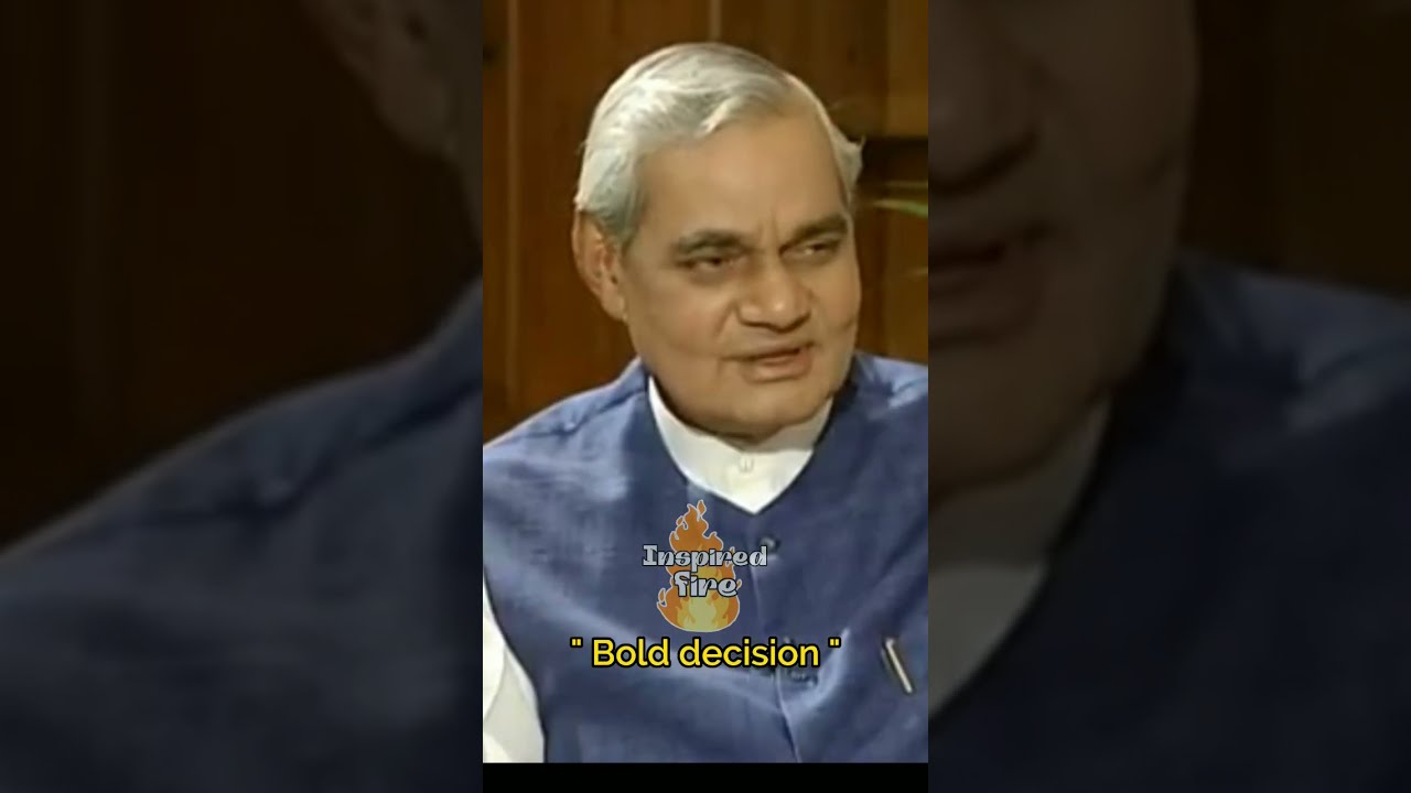 Bold decision - Atal Bihari Vajpayee #shorts