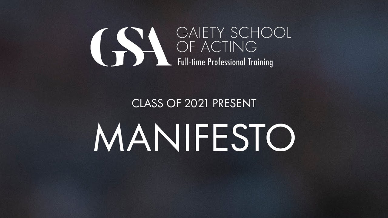 Gsa Class Of 2021 Manifesto Showcase