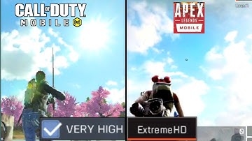 CODM VERY HIGH VS APEX LEGENDS MOBILE EXTREME GRAPHICS COMPARISON ON POCO X3 PRO SOFT LAUNCH
