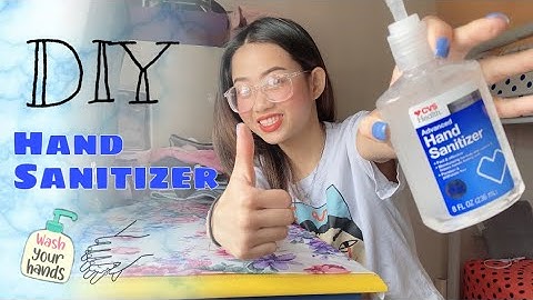 Tự Làm Nước Rửa Tay Khô Diệt Khuẩn Tại Nhà | DIY HAND SANITIZER ♡ Du học sinh Mỹ 🇺🇸 Nhii Ta ♡