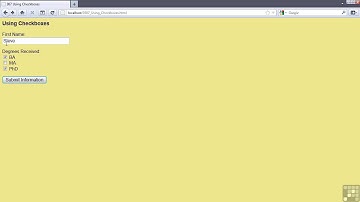 Using The CHECKBOX Tag