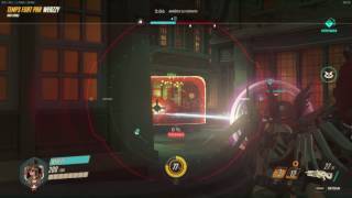 Crazy double kill Widowmaker jumpshot while Genji ult - OVERWATCH
