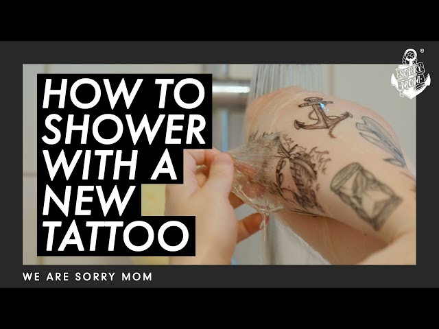 first shower with a fresh tattoo｜TikTok Search