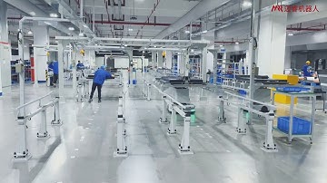 Intelligent AMR helps efficient handling of battery pack assembly line in new energy vehicle factory