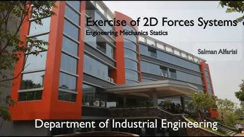 Exercise of Two Dimensional (2D) Forces