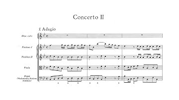 Handel: Oboe Concerto No. 1 in B-flat major, HWV 301 (with Score)